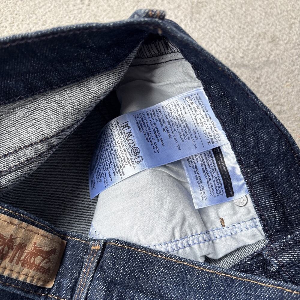 New Levi's 515 Jeans Womens 4 Short 27 Stretch Mid Rise Boot Cut Dark Wash Y2k - Picture 8 of 15